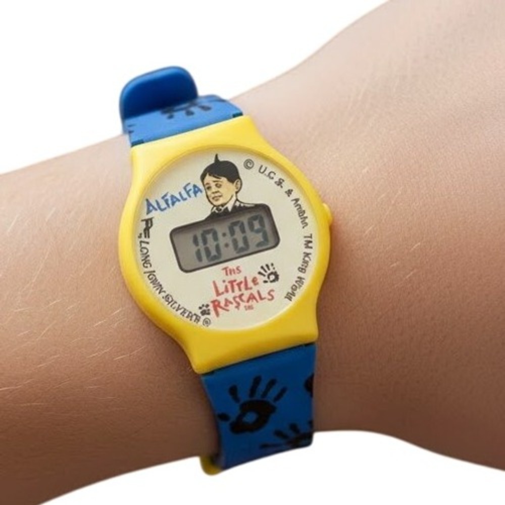 The Little Rascals Alfalfa Kids Digital Watch Blue Yellow Character Playful‎